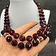 Ruby agate. Juicy gorgeous necklace made of natural agate, Necklace, Moscow,  Фото №1