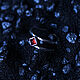 Серебряное кольцо на фалангу с гранатом пирамидкой. Фаланговое кольцо. Honey Hany Jewelry by Olga Khan. Ярмарка Мастеров.  Фото №4