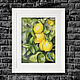  Картина пастелью "лимоны на ветке", Картины, Москва,  Фото №1