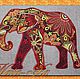 Design for machine embroidery. Elephant (applique), Patterns for embroidery, Solikamsk,  Фото №1