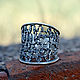 Заказать Кольцо широкое из серебра 925 пробы с армянским алфавитом DS0035. Sunny Silver. Ярмарка Мастеров. . Кольца Фото №3