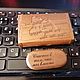 Order Wooden flash drive with engraving in a box, a gift made of wood. fleshki22. Livemaster. . Flash drives Фото №3