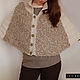 Knitted ponchos for women 'Sand and grass' beige. Ponchos. CUTE-KNIT by Nata Onipchenko. My Livemaster. Фото №5