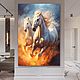 Картина Белые Лошади 120х90см маслом, Картины, Калининград,  Фото №1