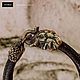 Elephant Bracelet | Bronze | Smooth Leather. Regaliz bracelet. totemicashop. Online shopping on My Livemaster.  Фото №2