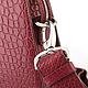 Bag-briefcase, unisex, crocodile leather, in Burgundy color. Brief case. SHOES&BAGS. My Livemaster. Фото №6