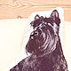 Скотч-терьер. Декоративная подушка в виде собаки, Подушки, Москва,  Фото №1