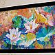 The painting 'Lotus flowers in the Afternoon' oil. Pictures. Multicolor Gallery. Online shopping on My Livemaster.  Фото №2
