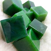 Материалы для творчества handmade. Livemaster - original item Jade green(cubes - 20 mm)Republic of Buryatia (Kavoktinskoe m- ie). Handmade.
