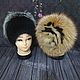 Fur hat made of muskrat fur.( Premium). Caps. kupimeh. My Livemaster. Фото №4