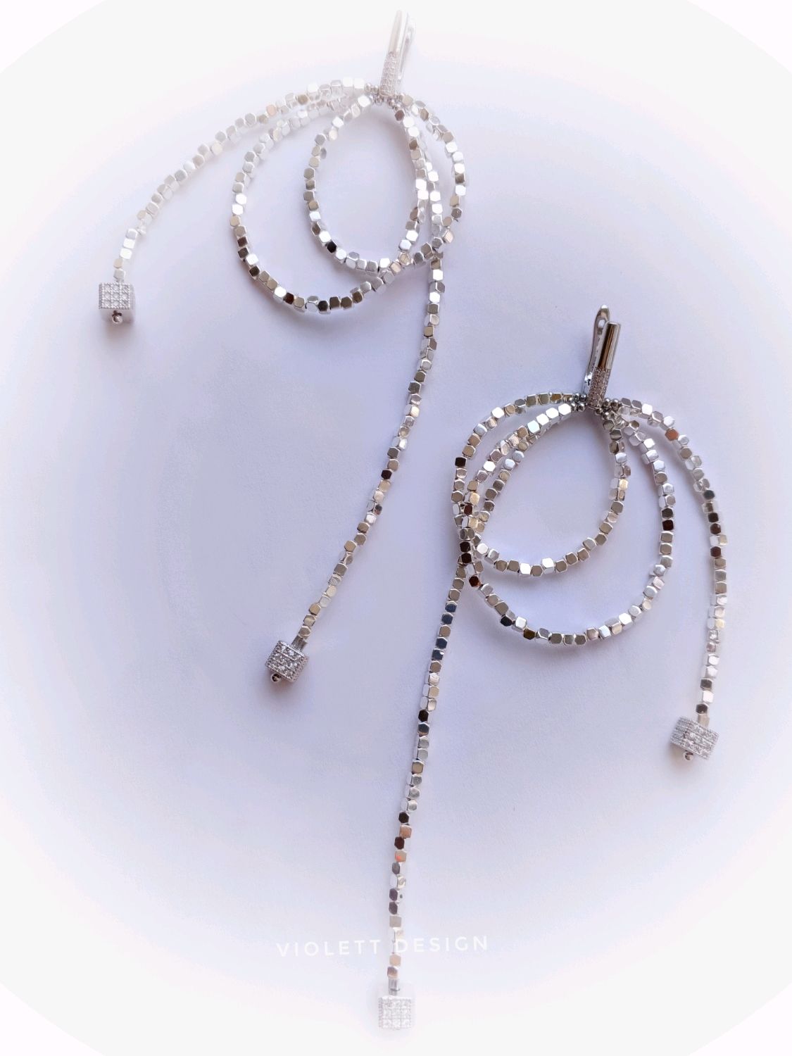 Серьги "Узелки" Колье в интернет-магазине Ярмарка Мастеров по цене 2600 ...