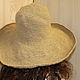 Jute hat with wide brim summer. Hats1. Ekostil. My Livemaster. Фото №4
