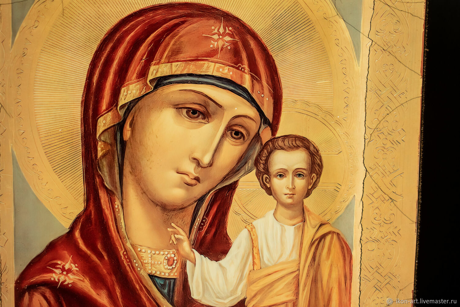 Открытка икона Казанской Божьей матери