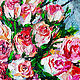 Painting of a rose bouquet of roses in a vase 'Delight' Gift to a woman. Pictures. Svetlana Samsonova. My Livemaster. Фото №4