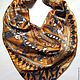 Shawl batik 'Odysseus and Calypso' from the collection of a Great trip. Shawls1. OlgaPastukhovaArt. My Livemaster. Фото №4