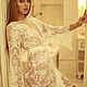 Заказать Короткий кружевной халат D4. Apilat wedding dresses and lingerie. Ярмарка Мастеров. . Халаты Фото №3