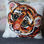Для дома и интерьера handmade. Livemaster - original item Pillow: "Tiger Cub". Handmade.