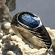 Order Women's ring with Blue Sapphire, 925 silver, handmade. Bauroom - vedic jewelry & gemstones (bauroom). Livemaster. . Rings Фото №3