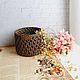 Interior basket for storing small things and for interior decoration. Basket. Natka-chudinka. My Livemaster. Фото №6