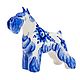 Porcelain figurine figurine for interior gzhel dog breed Schnauzer. Figurines. Moscow Kerry (porcelaindogs). Online shopping on My Livemaster.  Фото №2