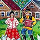 Заказать Панно из дерева «Русская деревня». Екатерина Нефедова (Miapittura). Ярмарка Мастеров. . Панно Фото №3