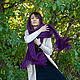 Purple scarf. Scarves. SweetMarket. My Livemaster. Фото №4