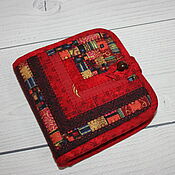 Сумки и аксессуары handmade. Livemaster - original item Patchwork wallet, Red, patchwork, purse, Textile. Handmade.