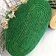 Green bag-bag in the style of 'boho' made of natural jute. Bucketbag. irina-belaya-3. Online shopping on My Livemaster.  Фото №2