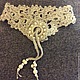 Order Knitted belt decorative boho jute.fishnet. Ekostil. Livemaster. . Belt Фото №3