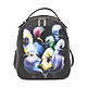 Leather backpack 'Funny birds', Backpacks, St. Petersburg,  Фото №1