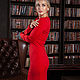 Red SCANDINAVIAN women's dress with 40-48/50p. Warm!, Dresses, Moscow,  Фото №1