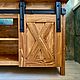 TV cabinet in Loft style made of solid wood with doors on a barn mechanism. Pedestals. uloft. My Livemaster. Фото №6