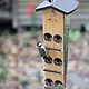 A bird feeder made of wood and acrylic 'Delta'. Bird feeders. Art bird feeder. My Livemaster. Фото №5