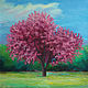 Painting cherry Blossoms, oil on canvas, Pictures, Moscow,  Фото №1