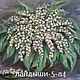 Print for embroidery ribbons - lilies of the valley, Patterns for embroidery, Chelyabinsk,  Фото №1