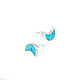 Post earrings with turquoise. Small handmade earrings. Stud earrings. ARIEL - MOSAIC. My Livemaster. Фото №4