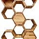 Стеллаж из массива дуба "HoneyComb" (проект г.Москва). Стеллажи. Мебель на заказ U.LOFT. Ярмарка Мастеров.  Фото №4