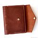 Leather notebook with pocket hand sewn seam. Diaries. Ptaho. Online shopping on My Livemaster.  Фото №2
