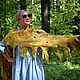 Шарф валяный женский. Шарф валяный шерстяной Золотистый бохо. Шарфы. Лариса Акимова  АЛОРАFelt. Ярмарка Мастеров.  Фото №4