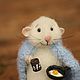  мышонок с завтраком. Войлочная игрушка. The Pumpkin Mouse (Ксения). Ярмарка Мастеров.  Фото №5