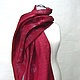 'Marsala' scarf stole silk wool merino natural, Wraps, Nizhny Novgorod,  Фото №1