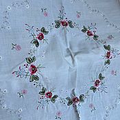 Винтаж ручной работы. Ярмарка Мастеров - ручная работа Rosehip Wreath tablecloth, handmade, Holland. Handmade.
