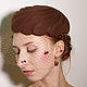 Beretik ' malvavisco de Chocolate». Hats1. EDIS | дизайнерские шляпы Наталии Эдис. Интернет-магазин Ярмарка Мастеров.  Фото №2