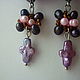 Cross earrings made of pearls. Earrings. lyubov-fedorova. Online shopping on My Livemaster.  Фото №2
