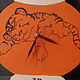 Wooden clock: "Tiger cub in a teapot". Watch. Mashkin stuff. My Livemaster. Фото №5