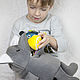 Educational toy. Bear swallow. Stuffed Toys. Elena Kubrina Igrushki - Dobryushki!. Ярмарка Мастеров.  Фото №5