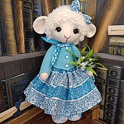Куклы и игрушки handmade. Livemaster - original item Toy lamb Nastyusha. Handmade.