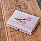 Notepad Summer flower, embroidery, linen, A6 format, Notebooks, Krasnodar,  Фото №1