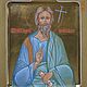  именная икона апостол Андрей Первозванный. Иконы. Якунина Оксана (Icon-). Интернет-магазин Ярмарка Мастеров.  Фото №2