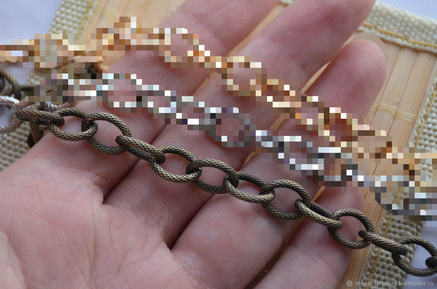 50 см. Цепь крупная 12x9x2мм Бронза – купить на Ярмарке Мастеров ...